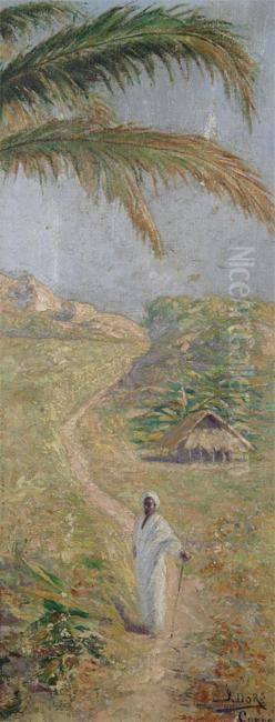Congo Oil Painting by Jacques Dore
