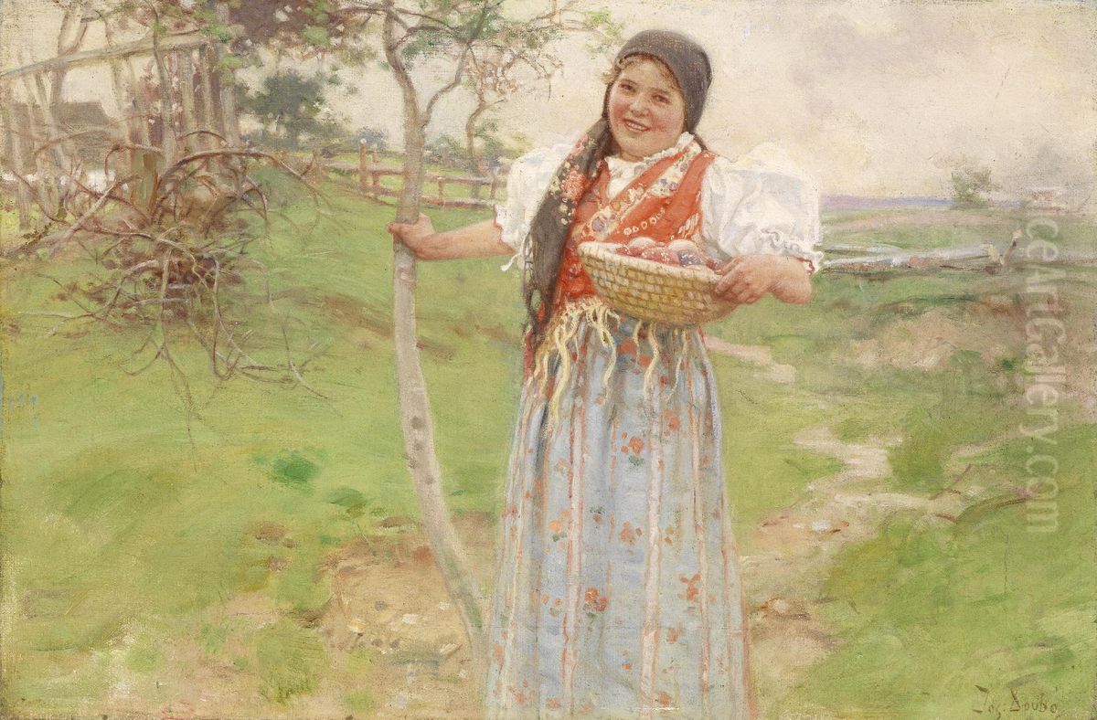 HappyEaster,i Oil Painting by Josef Douba