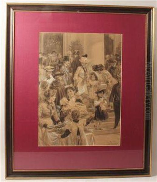 Nach Der Palmweihe Oil Painting by Frantisek Bohumil Doubek