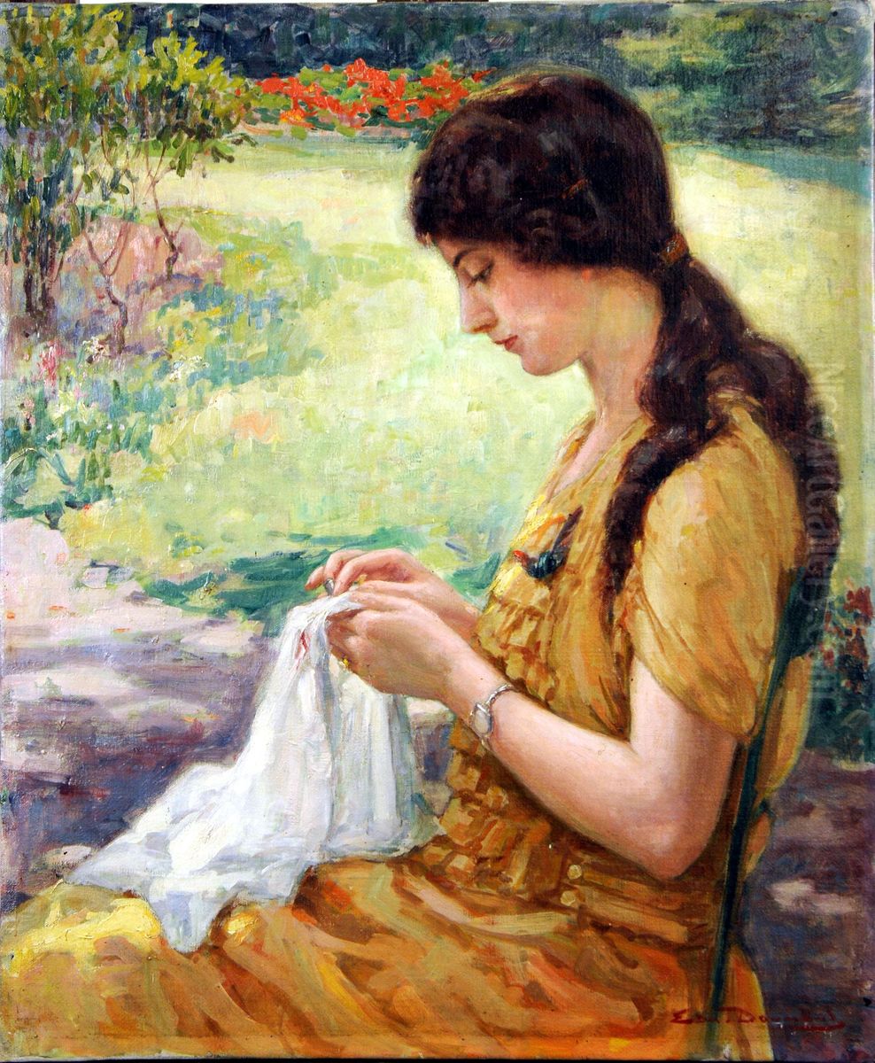 La Couture Oil Painting by Edmond Doumont