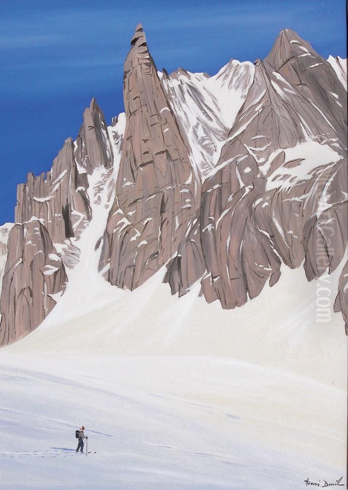 La Dent Du Geant Oil Painting by Henri Douzil