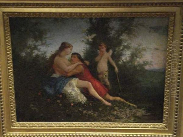 Viande Dit Oil Painting by Auguste Viande Doviane