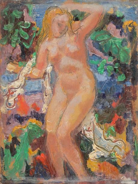 Petite Baigneuse Oil Painting by Leon Ernest Drivier