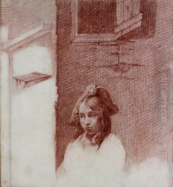 Tete De Jeune Garcon Oil Painting by Martin Drolling