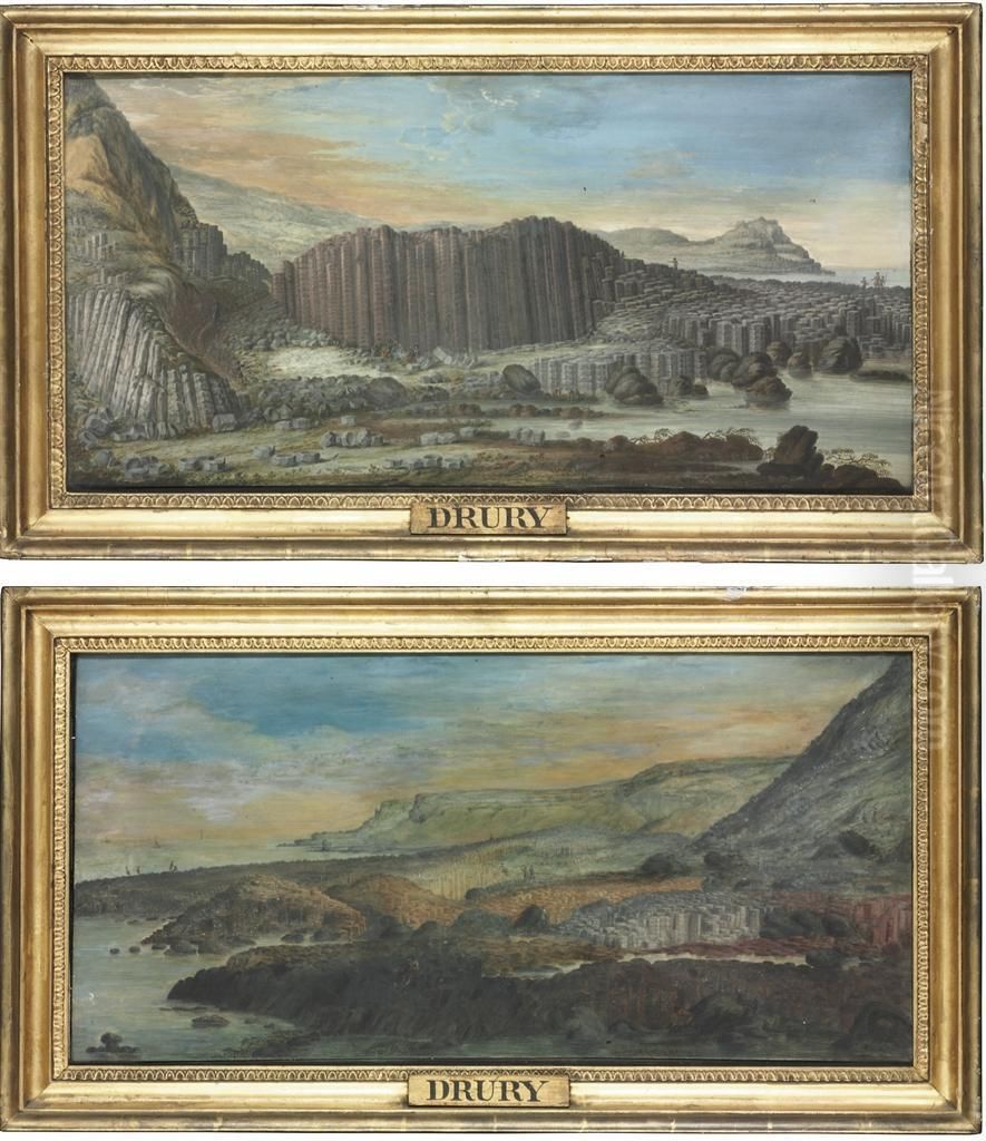 The East Prospect Of The Giant's Causeway Oil Painting by Susanna Drury