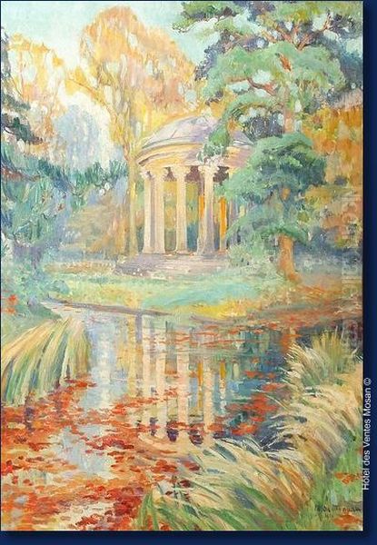 Le Parc De La Boverie A Liege Oil Painting by Mathilde, Comtesse Du Monceau De Bergendael