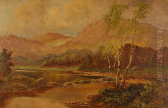 Jack M Ducker Oil On Board Oil Painting by Jack Ducker