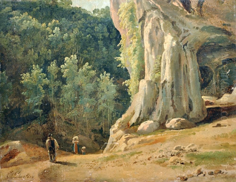 L'antro Della Sibilla Cumana Oil Painting by Teodoro Duclere