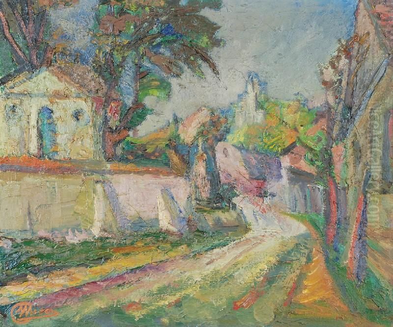 Pejzaz Z Kazimierza Dolnego Oil Painting by Miron Duda