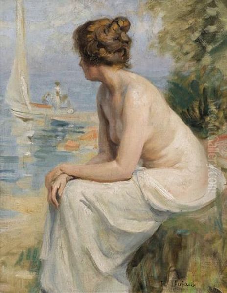 Badende Am Seeufer Oil Painting by Frederic Dufaux