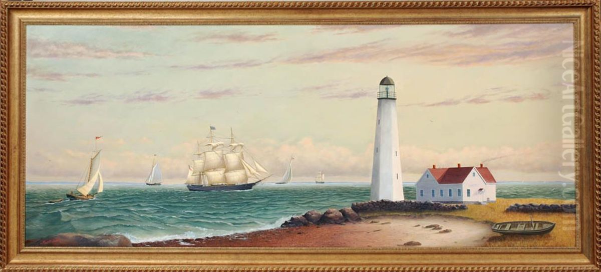 Clarkspoint Oil Painting by John Robert Keitley Duff
