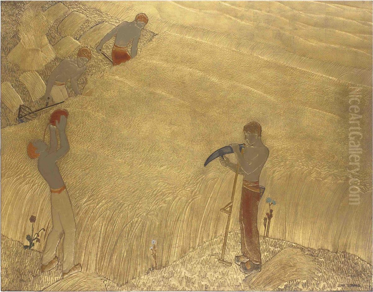 The Harvest Oil Painting by Jean Dunand