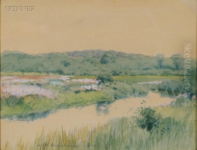 Marsh View Oil Painting by Horace C. Dunham