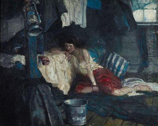 Jorgensen, Story Illustration Oil Painting by Harvey T. Dunn