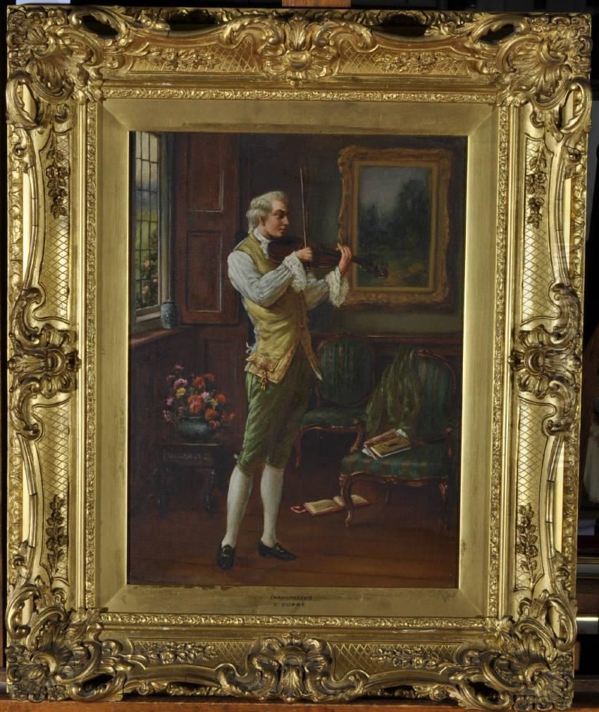 Genre Portrait Of A Violinist