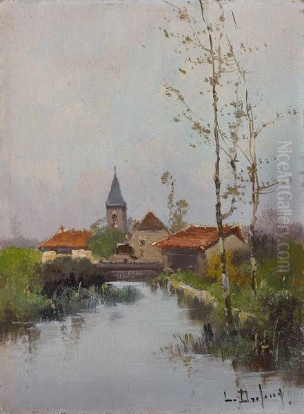 Vue De Village Oil Painting by Louis Dupuy