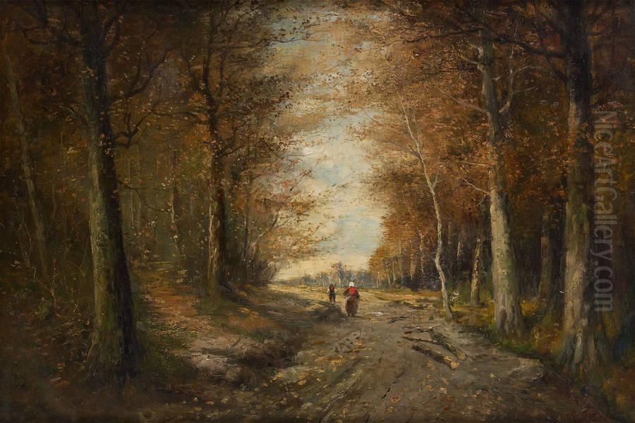 Fagoteurs Approchant Uneclairiere Oil Painting by Emile Durieux