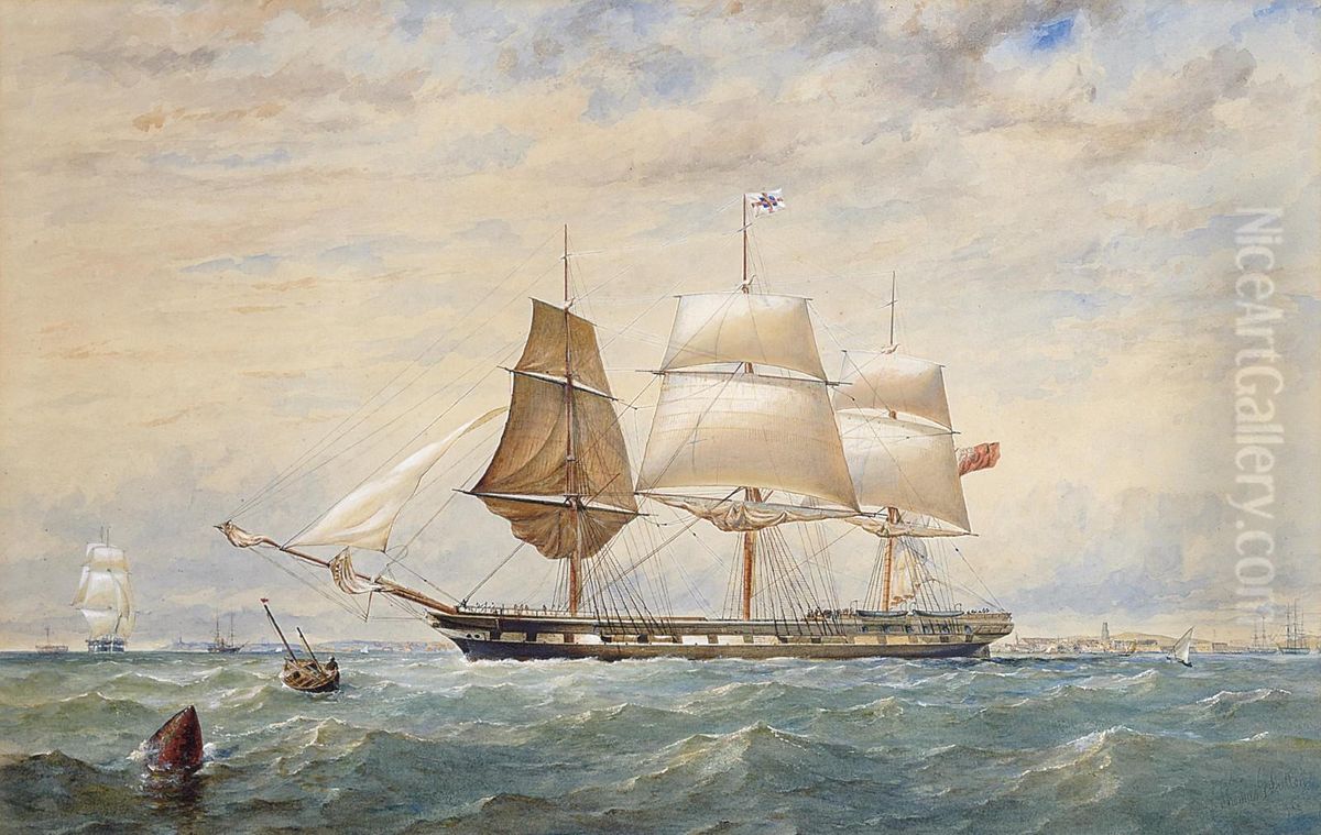 The East Indiaman Oil Painting by Thomas Goldsworth Dutton