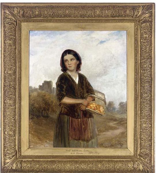 The Orange Girl Oil Painting by Duval, Charles Allen