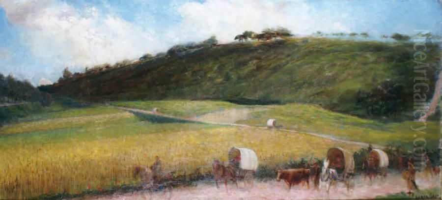 Le Convoi Oil Painting by Alberic Victor Duyver