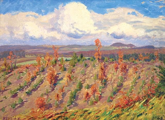 U Lazni Belohradu Oil Painting by Bohuslav Dvorak