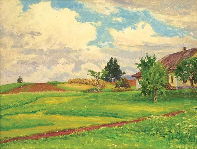 Samota Oil Painting by Bohuslav Dvorak