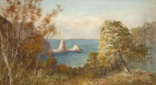 On Thetorquay Coast Oil Painting by William Henry Dyer