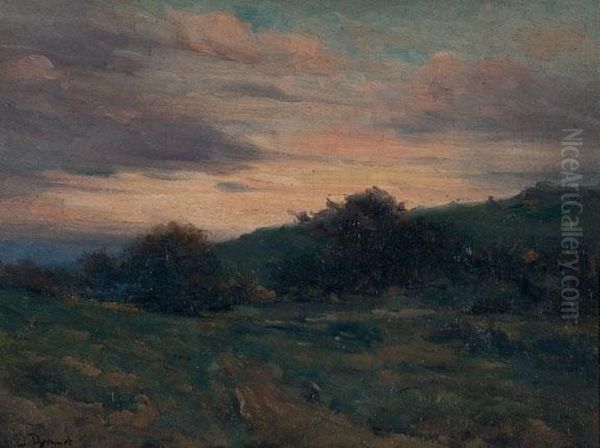 Crepuscule. Oil Painting by Edmond Dyonnet