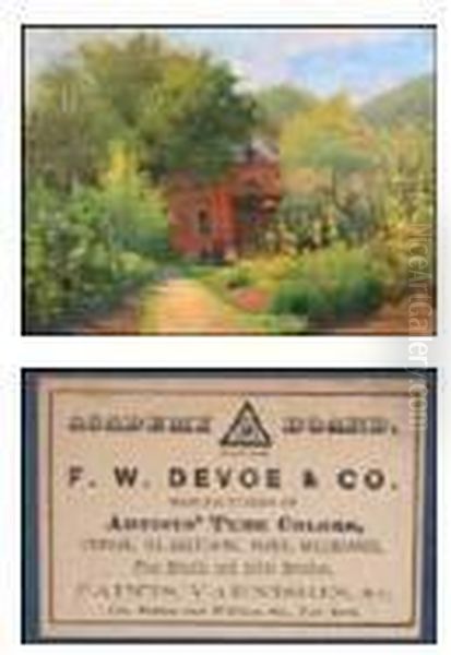 Farmhouse Oil Painting by Edmond Dyonnet