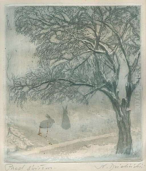 Przed Switem Oil Painting by Kazimierz Dzielinski