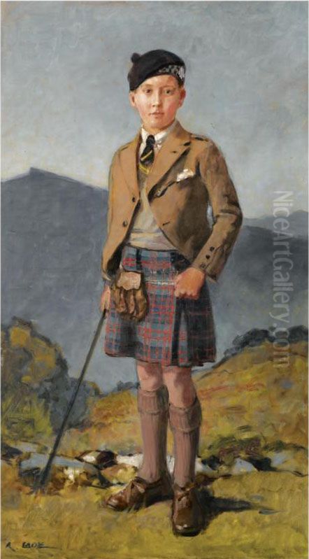 Portrait Of Alastair Houston Oil Painting by Robert Eadie