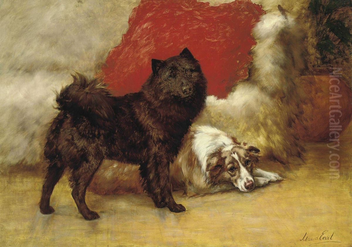 Best Friends Oil Painting by Maud Earl