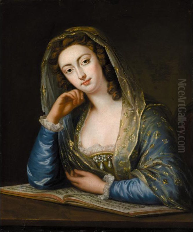 Portait Of Margaret [peg] Woffington (1720?-1760) Oil Painting by Eccardt, John Giles