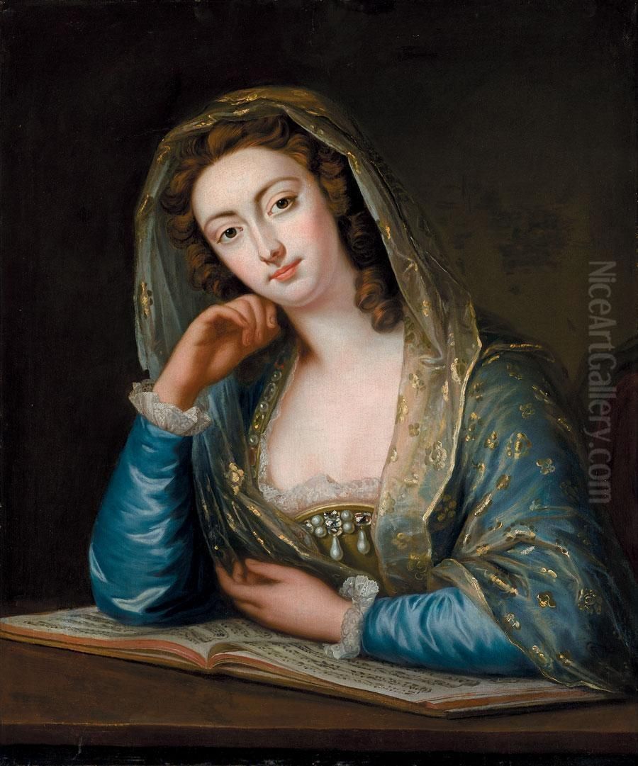 Portait Of Margaret Oil Painting by Eccardt, John Giles