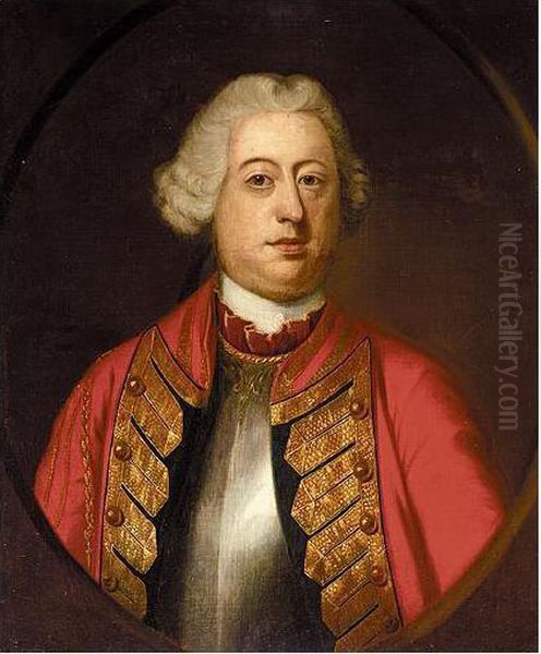 Portrait Of An Officer Oil Painting by Eccardt, John Giles