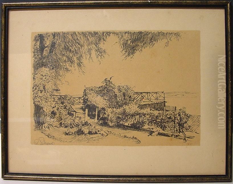 Bodman Am Bodensee Oil Painting by Alexander Eckener