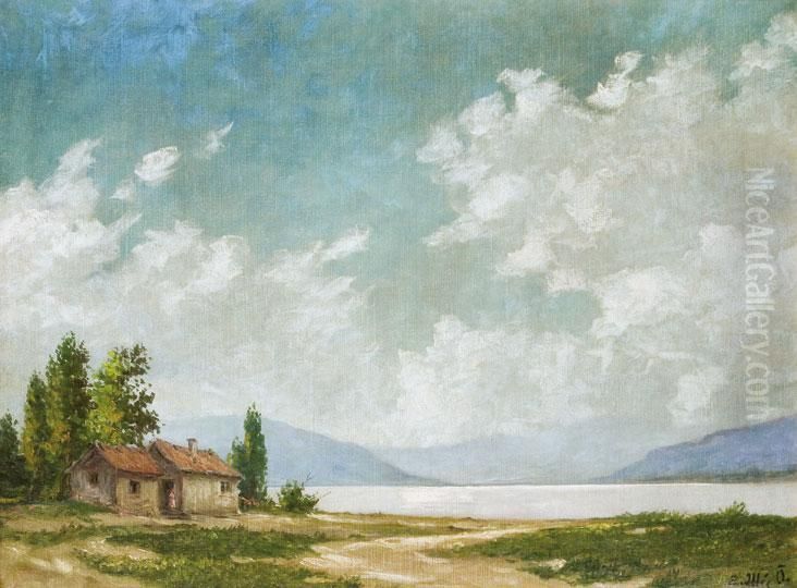 Halasztanya Oil Painting by Odon Edvi-Illes