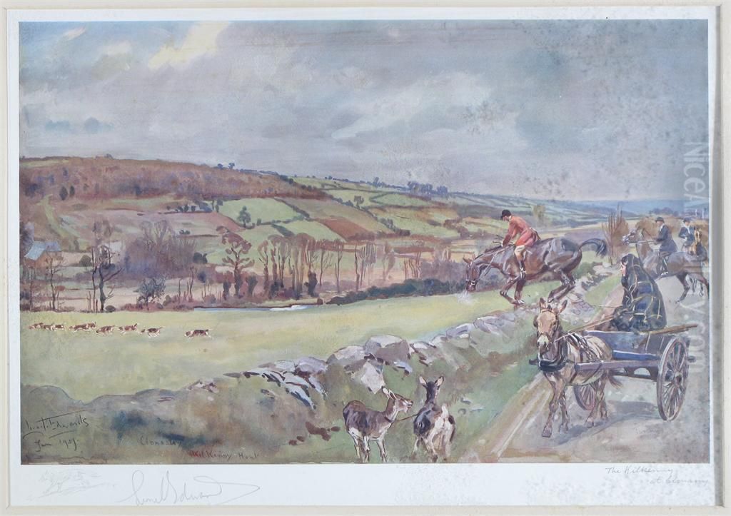 The Kilkenny Hunt Oil Painting by Lionel Louis Edwards