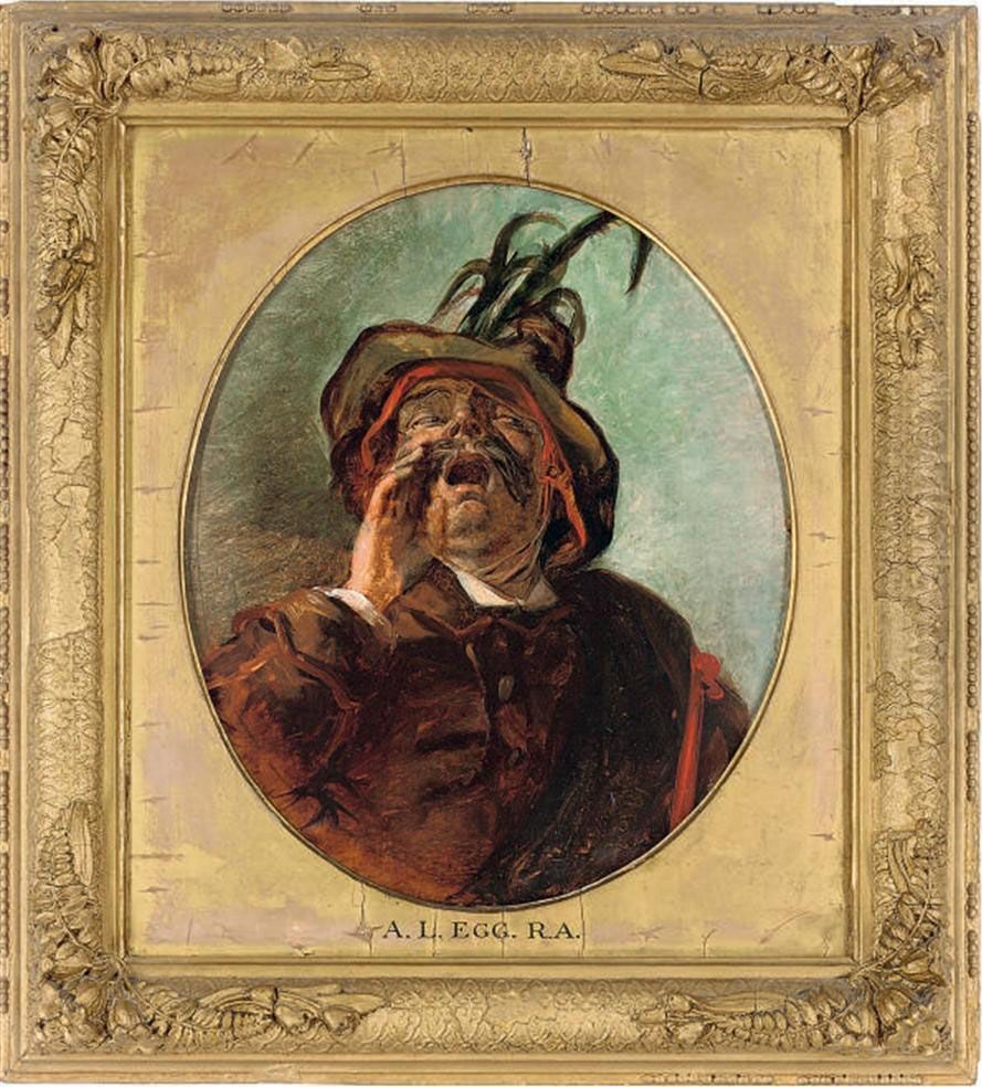 The Shouting Actor Oil Painting by Augustus Leopold Egg