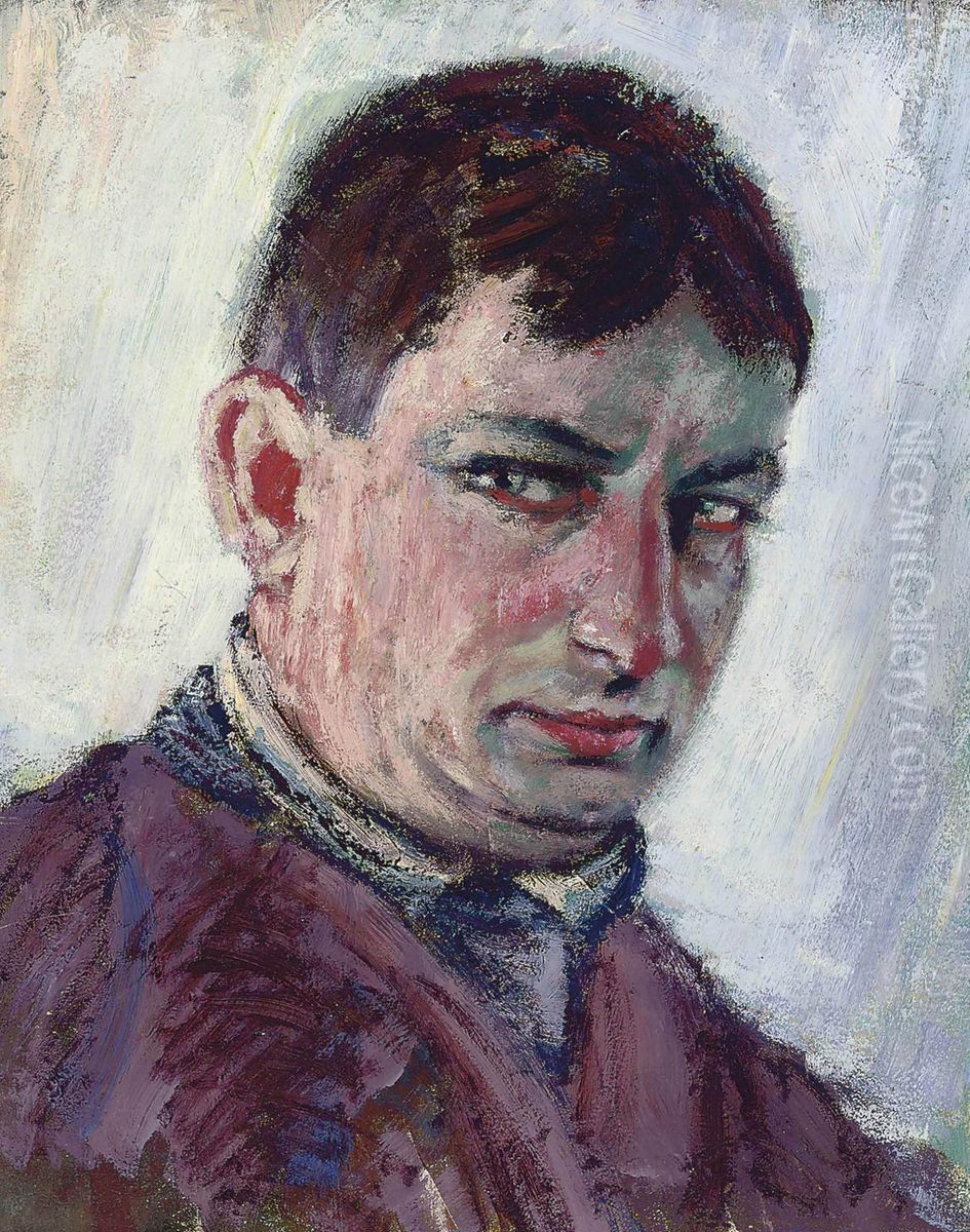 Portrait De L'artiste Oil Painting by Georges Einbeck