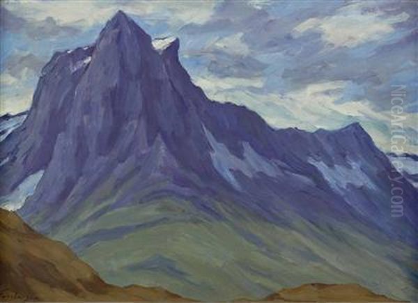 Rofan-gebirgsgruppe Oil Painting by Andreas Einberger