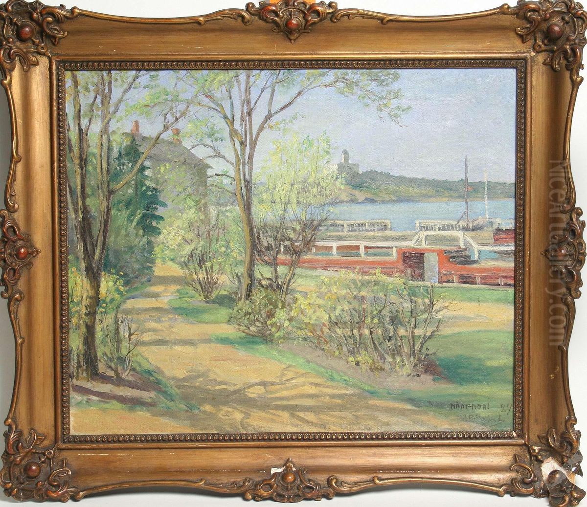 Presidentens Residens I Nadendal Oil Painting by John Rafael Ekelund