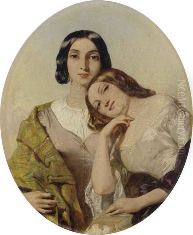 The Smile: From Thomas Moore's Irish Melodies Oil Painting by Alfred Elmore