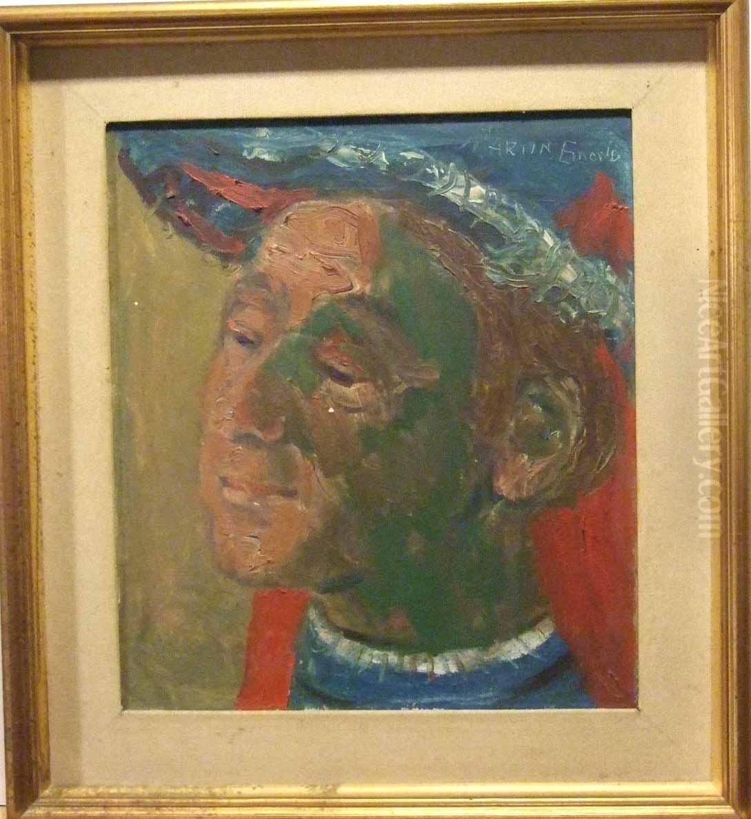 Mansportratt. Oil Painting by Emond