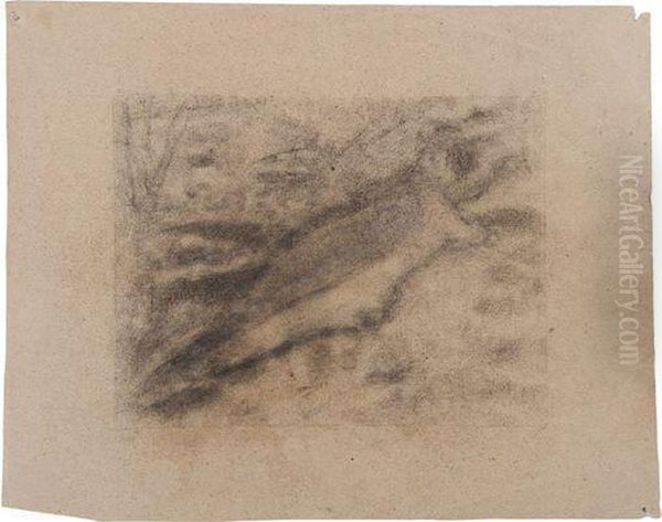 Etude Pour Un Nu Feminin Dans Un Paysage Oil Painting by Achille Emperaire