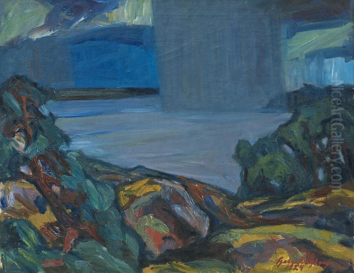 Thunder Rain Oil Painting by Gabriel Engberg