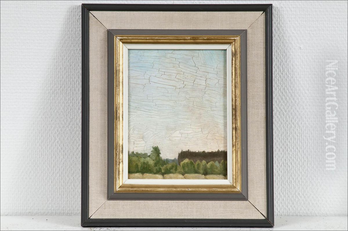 Maisema Lohjan Seudulta - Landskap I Lojotrakten Oil Painting by Gabriel Engberg