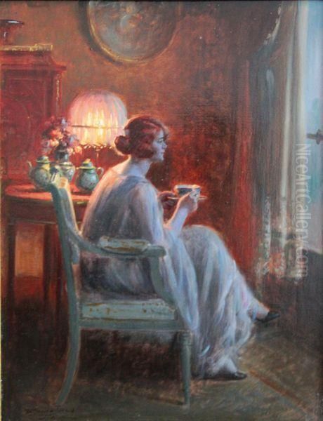 Le The Oil Painting by Delphin Enjolras