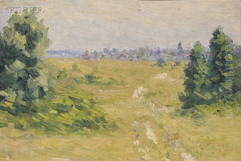 Summer Afternoon At Cottage City Oil Painting by Joseph Eliot Enneking