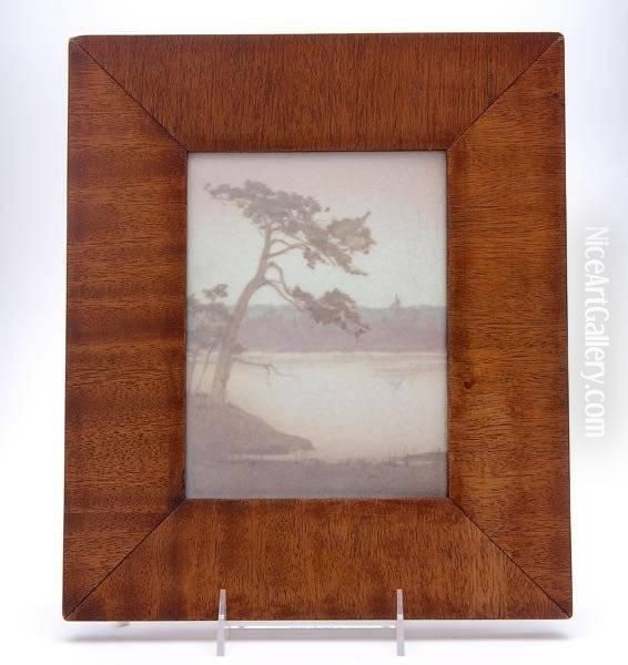 Rookwood Scenic Vellum Oil Painting by Lorinda Epply